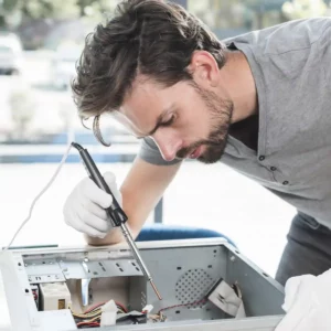 Technician Repairing Algonquin Computer