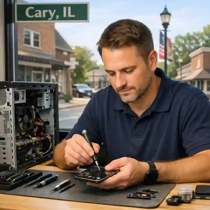 Computer and phone repair services Cary, Illinois